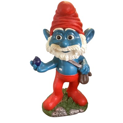 Lot 2981 - Large fibreglass / resin figure of Papa Smurf