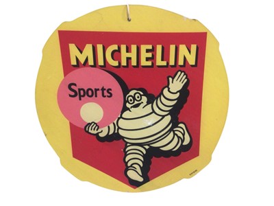 Lot 158 - Michelin Sports printed hardboard sign, 62.5cm in length.