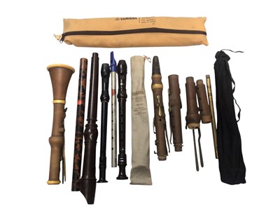 Lot 2950 - Group of recorders and other mouth instruments including Yamaha