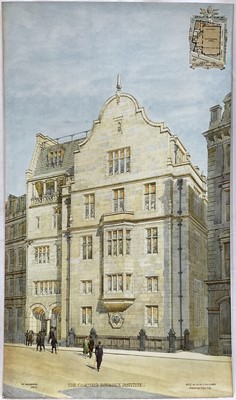 Lot 142 - W. Warman print, The Chartered Insurance Institute, M.E. & O.H. Collins Architects, 66cm x 39cm, laid on card, unframed