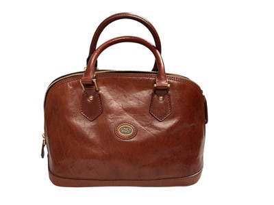 Lot 2535 - Two vintage The Bridge handbags in mid tan leather with detachable shoulder straps and soft dustbags.