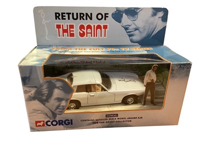Lot 1703 - Corgi (c2002) Return of the Saint diecast white Jaguar XJS, in window box CC00301 & James Bond 007 Die Another day Jaguar XKR, in window box TY95401 (2)
