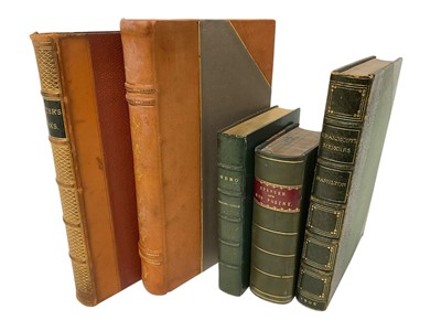 Lot 1305 - Decorative bindings, including Spencer and his Poetry, 3 vols in 1, 1845; Baring-Gould - Nero, in good full morocco binding by Otto Schultze & Co. Edinburgh, three others