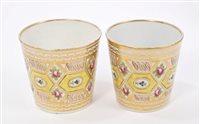 Lot 98 - Pair unusual Coalport Church Gresley pattern...