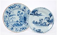 Lot 99 - 18th century English blue and white Delft...