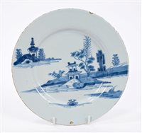 Lot 101 - 18th century Bristol Delft blue and white...