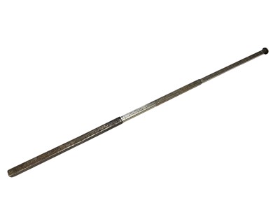 Lot 80 - Unusual 1920s silver extending 30cm ruler (Birmingham 1925)