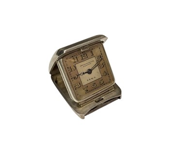 Lot 82 - Art Deco silver full hunter Texa watch