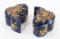 Lot 108 - Pair 18th century Chelsea interlocking...