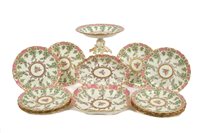 Lot 110 - Royal Worcester 'Earl Manvers' pattern dessert...