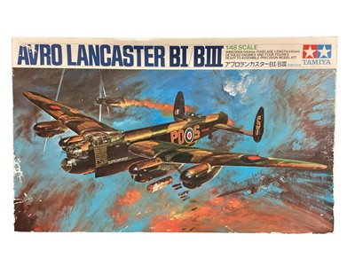 Lot 1758 - Tamiya 1:48 Scale aircraft model kit Avro Lancaster BI/BIII # 9, Frog 1:72 Scale Avro Shackleton # F172 and Henkel He.111 H-1/H-6 # F201, boxed (3)