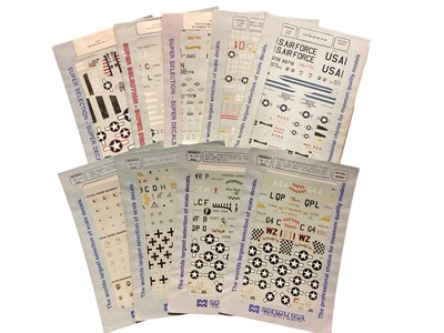 Lot 1761 - Model Decal Sets (approx 50) and Super Scale International & Microscale Decals (approx 30) (2 tins)