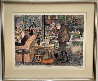 Lot 124 - Sue Macartney Snape (b. 1957) signed limited edition print, 'The Last Drop', 129/600, 34cm x 45cm, glazed frame