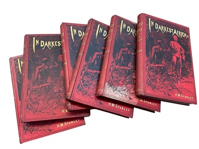 Lot 1378 - Six volumes- H. M. Stanley, In Darkest Africa