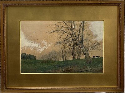 Lot 1214 - Ettore Roesler Franz (1845-1907) watercolour, inscribed ‘Roma Villa Borghese’ and dated March 23rd [18]’79, 23cm x 37cm, glazed frame