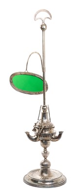 Lot 224 - Late 18th / early 19th century silver Italian silver oil lamp or lucerna