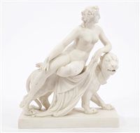 Lot 121 - Victorian Parian classical figure of Ariadne...