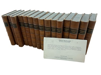 Lot 1366 - Shakespeare, the works 15 vols.