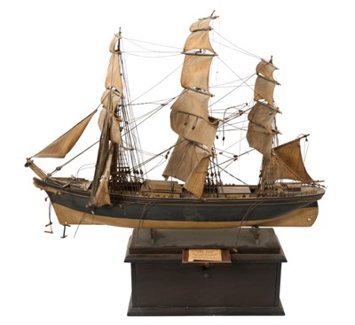 Lot 833 - Antique carved scratch built wooden model of Cutty Sark