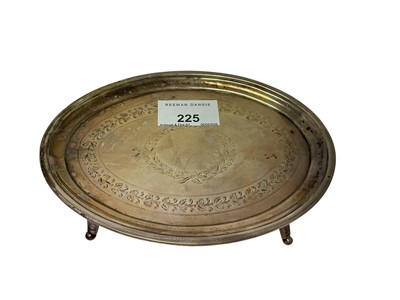 Lot 225 - George III silver teapot stand