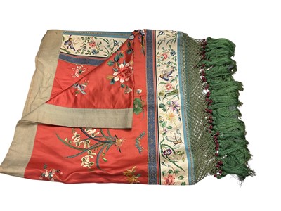 Lot 2593 - Fine quality 19th century Chinese embroidered silk panel