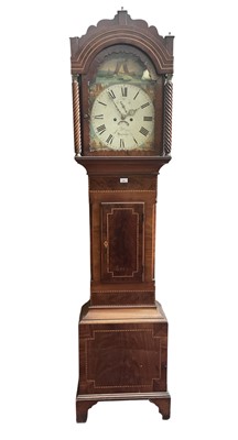 Lot 663 - Swansea longcase clock