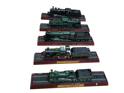 Lot 1855 - Selection of OO Gauge model tender locomotives, on wooden plinths (approx 37) (2 boxes)