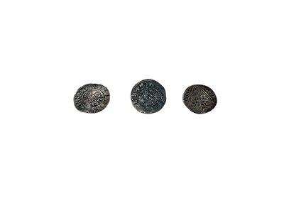 Lot 483 - G.B. - Mixed hammered silver Pennies to include Edward I Ireland Waterford Mint Class 1B GF, Edward II Durham Mint Class 13 GF & Bury St Edmunds Mint Class 14 AVF (3 coins)