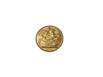 Lot 491 - G.B. - Gold Sovereign Edward VII 1910P F (1 coin)
