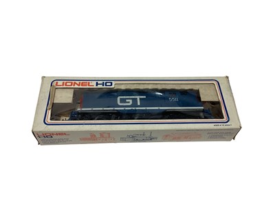 Lot 1873 - Atlas HO Gauge Cotton GP40 Diesel 7602, boxed 7307, Illinois Central GP40 Diesel 3074, boxed 7033, SCL SD35 Diesel 1923, boxed 7018, C & O GP38 Diesel 4823, boxed 7064 & B & O SD35 D...