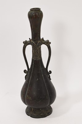 Lot 796 - Antique Chinese bronze vase of archaic form, possibly 18th century