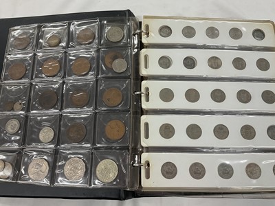 Lot 531 - World - An album containing in excess of £4 face G.B. pre 1947 silver coinage & other issues (Qty)