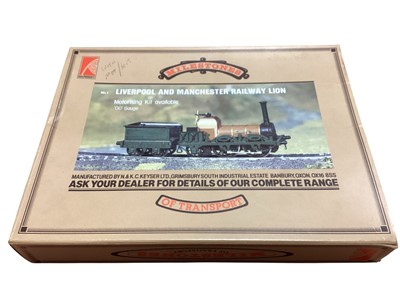 Lot 1891 - Diecast OO Gauge metal model kits including Milestones Liverpool & Manchester Railway Lion ML1, London & North Western Railway Problem Class ML2 and London & South Western Railway Fa...