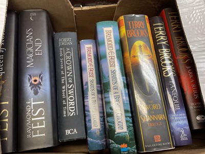 Lot 1328 - Collection of various fantasy and science fiction hard back novels