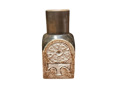 Lot 2217 - Troika pottery chimney vase, with abstract decoration