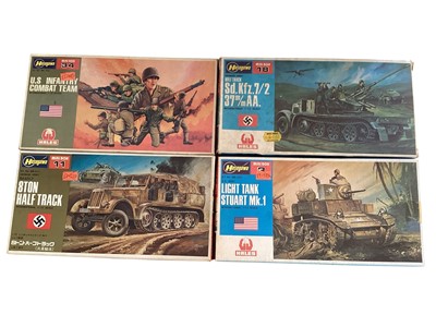 Lot 1897 - Selection of Military model kits including Italeri, Hasegawa & Tamiya, all boxed (10)