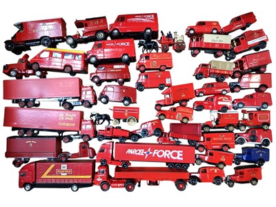 Lot 1909 - Burago 1:18 Scale models, plus Corgi diecast Royal Mail articulated lorry and other Royal Mail, AA and other vehicles (qty)