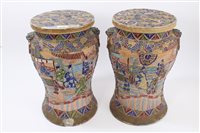 Lot 136 - Pair early 20th century Japanese Satsuma...