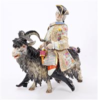 Lot 131 - Large 19th century Meissen porcelain figure of...