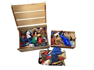 Lot 5193 - Group of vintage toys including Imperial dolls etc