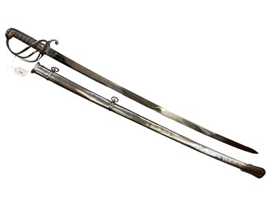 Lot 896 - Victorian 1821 Pattern Light Cavalry Officer's sword with scabbard
