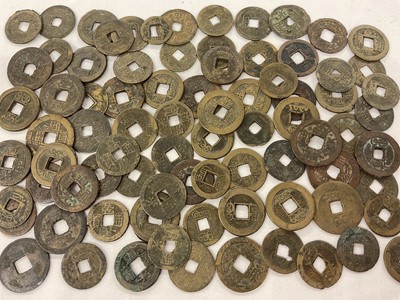 Lot 540 - China - Circa 17th-19th century mixed brass cash coins (N.B. Mixed grades) (82 coins)