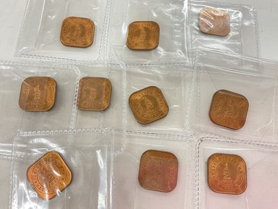 Lot 545 - Straits Settlements - George V brilliant uncirculated bronze Half Cent coins 1932 x 10 (10 coins)