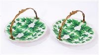 Lot 132 - Pair late 19th century Meissen porcelain...
