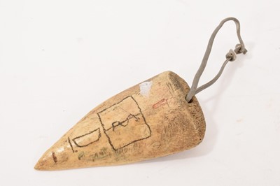 Lot 745 - Antique bone pendant