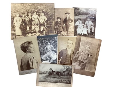 Lot 1100 - Photographs, postcards, cabinet cards, social history cards, various subjects including glamour, comic, group photos, events etc. (Qty)