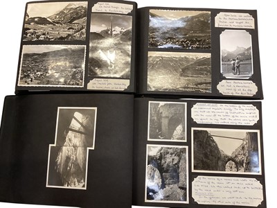 Lot 1104 - Two large boxes of mostly family holiday photographs including good walking scenes, well annotated plus a selection of postcards of general interest (Qty)