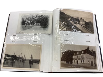 Lot 1107 - Postcards good selection including local street scenes, Hawksworth County Secondary School journal to William Claud Gawthorp on his retirement, comic, naval, railway etc. (Qty)