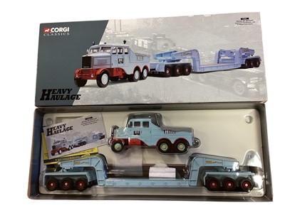 Lot 1930 - Corgi Classics Limited Edition 1:50 Scale diecast Hills of Botley Scammell Constructor and 24 Wheel Low Loader, boxed #17601, Pickfords 2 Scammell Constructor and 24 Wheel Low Loader Set, boxed...