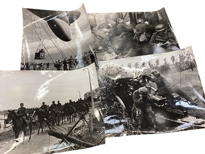 Lot 1112 - Postcards & photographs military interest to include German field operations, parades, Austro-Hungarian troops, Adolph Hitler cards, propagander cards etc.